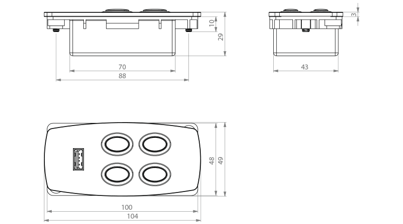 Seating Chair Control MP 4 tasti