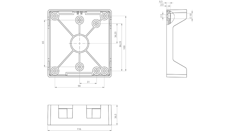 Mounting plate AG 7